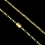 CORRENTE CARTIE MEIA CANA ( 70cm- 4mm) + PINGENTE MEDALHA  LEÃO - FECHO COM MARCAÇÃO 750 - BANHADO A OURO 18K - Imagem 2