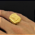 Anel Modelo Rosto de Cristo com Laterais Trabalhadas – Banhado a Ouro 18K - Imagem 5