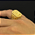 Anel Modelo Rosto de Cristo com Laterais Trabalhadas – Banhado a Ouro 18K - Imagem 4