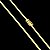 Corrente Lacraia 4mm 70cm – Banhada a Ouro 18K - Imagem 9
