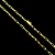CORRENTE CARTIE ( 6mm- 70cm) (8G) - BANHADO A OURO 18K - Imagem 1