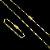 CORRENTE TIJOLINHO ALONGADO FECHO GAVETA  (5mm-70cm) + PULSEIRA TIJOLINHO ALONGADO FECHO GAVETA  (5mm-20cm) - BANHADO A OURO 18K - Imagem 8