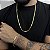 Corrente Lacraia 4mm 70cm + Pulseira 21cm – Banho Ouro 18k - Imagem 1