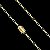Corrente Tijolinho 3mm 70cm + Pulseira 21cm – Banhada a Ouro 18K - Imagem 6