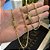 Corrente Tijolinho 3mm 70cm + Pulseira 21cm – Banhada a Ouro 18K - Imagem 1