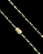 CORRENTE TIJOLINHO  ALONGADO  FECHO GAVETA  (3mm-70cm) + PULSEIRA TIJOLINHO  ALONGADO  FECHO GAVETA  (3mm-20cm) - BANHADO A OURO 18K - Imagem 4