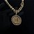 Corrente Friso 13mm 70cm + Pingente Jesus – Banhada a Ouro 18K - Imagem 3
