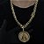 Corrente Friso 13mm 70cm + Pingente Jesus – Banhada a Ouro 18K - Imagem 2