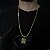 Corrente Lacraia 4mm 70cm + Pingente Jesus – Banhada a Ouro 18K - Imagem 1