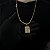 Corrente Lacraia 4mm 70cm + Pingente Placa – Banhada a Ouro 18K - Imagem 2