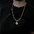 Corrente Lacraia 4mm 70cm + Pingente Jesus – Banhada a Ouro 18K - Imagem 1