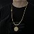 Corrente Lacraia 4mm 70cm + Pingente Jesus – Banhada a Ouro 18K - Imagem 1