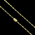 CORRENTE  TIJOLINHO ALONGADO (3mm - 18G 70 cm) + PINGENTE CRUCIFIXO -  FECHO COM MARCAÇÃO 750 - BANHO DE OURO 18k - Imagem 4