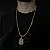 Corrente Cadeado 5mm 70cm + Pingente Jesus – Banhada a Ouro 18K - Imagem 1