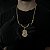 Corrente Cadeado 5mm 70cm + Pingente Jesus – Banhada a Ouro 18K - Imagem 2
