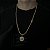 Corrente Cadeado 5mm 70cm + Pingente Jesus – Banhada a Ouro 18K - Imagem 1