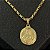 Pingente Medalha Oval Sagrado Coração de Jesus – Banhado a Ouro 18K - Imagem 1