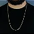 Corrente cadeado 2mm 70 ou 60cm + Cruz amarrada- BANHADO A OURO 18k - Imagem 12
