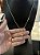 Corrente cadeado 2mm 70 ou 60cm + Cruz amarrada- BANHADO A OURO 18k - Imagem 5