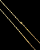 CORRENTE TIJOLINHO (1.8MM - 50, 60cm ou 70cm)  -  BANHADO A OURO 18k - Imagem 2