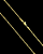 CORRENTE CADEADO (2MM - 50, 60cm ou 70cm)  -  BANHADO A OURO 18k - Imagem 1