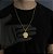 CORRENTE CARTIE (2MM - 50, 60cm ou 70cm) + CRUZ COM A FACE DE JESUS CRISTO - BANHADO A OURO 18k - Imagem 1
