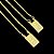 ESCAPULÁRIO CONVENCIONAL  NOSSA SENHORA E JESUS CORRENTE VENEZIANA (1.8MM 60cm ou 70cm) -  BANHADO A OURO 18k - Imagem 1