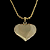 PINGENTE  CORAÇÃO  M ( 4g- 3x3cm) - BANHO DE OURO 18k - Imagem 1