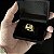 Anel Modelo Pedra Azul Quadrada com Zircônias Laterais – Banhado a Ouro 18K - Imagem 3