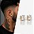 Brinco Ponto de Luz com Zircônia Corte Princesa – Banhado a Ouro 18K - Imagem 1