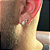 2 PARES DE BRINCOS,  ARGOLA CRAVEJADA EM ZIRCÔNIA  PREMIUM M E BRINCO CRUZ  PP  -  BANHADO A OURO 18K - Imagem 2