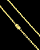CORRENTE CADEADO ( 4mm - 50, 60cm ou 70cm)  -  BANHADO A OURO 18k - Imagem 3