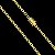 Corrente Cadeado 4mm – Escolha o Tamanho 50, 60 ou 70cm – Banhada a Ouro 18K - Imagem 5