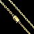 Corrente Cadeado 7mm – Escolha o Tamanho 50, 60 ou 70cm – Banhada a Ouro 18K - Imagem 6