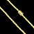Corrente Cadeado duplo 3mm – Escolha o Tamanho 50, 60 ou 70cm – Banhada a Ouro 18K - Imagem 7