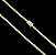 CORRENTE CADEADO DUPLO FECHO GAVETA COM MARCAÇÃO 750 (3mm - 15G - 50, 60cm ou 70cm)  -  + PINGENTE CRUZ AMARRADA - BANHADO A OURO 18K - Imagem 11