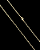 Corrente Cartie (1.8mm - 50, 60cm ou 70cm) - BANHADO A OURO 18k - Imagem 3