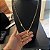 Corrente Cartier 4mm 70cm + Pingente Cruz amarrada – Banhada a Ouro 18K - Imagem 6