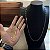 Corrente Tijolinho 3mm 70cm + Pulseira 21cm – Banhada a Ouro 18K - Imagem 1