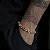 PULSEIRA CADEADO( 8MM - 12G - 20CM) - FECHO GAVETA - BANHADO A OURO 18K - Imagem 2
