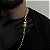 Corrente Cadeado 8mm 70cm + Pulseira 21cm – Banho Ouro 18k - Imagem 3