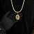 CORRENTE  LACRAIA FLAT  (6mm - 26G 70 cm) + PINGENTE  MEDALHA OVAL JESUS CRISTO  CRAVEJADO EM ZIRCÔNIA  PREMIUM - BANHO DE OURO 18k - Imagem 1