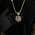 CORRENTE  GRUMET DUPLA  (7mm - 28g  70cm) + PINGENTE JESUS CRISTO COM COROA 5D  CRAVEJADA EM ZIRCÔNIA PREMIUM G - BANHO DE OURO 18k - Imagem 1