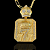 PINGENTE PLACA COM NUMERO 7 DETALHADO  CRAVEJADO ( 12g- 5x5cm) (GG) EXCLUSIVIDADE - BANHO DE OURO 18k - Imagem 1