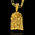 PINGENTE JESUS CRAVEJADO EM ZIRCONIA PREMIUM ( 12g- 4x4cm) (G) EXCLUSIVIDADE - BANHO DE OURO 18k - Imagem 1