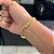 PULSEIRA CADEADO  (5MM - 13G - 21 CM) - COM FECHO GAVETA - BANHO DE OURO 18k - Imagem 2
