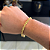 PULSEIRA CADEADO  (5MM - 13G - 21 CM) - COM FECHO GAVETA - BANHO DE OURO 18k - Imagem 1