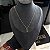 CORRENTE TIJOLINHO ( 2mm 50cm FEM ) + PINGENTE FIGA - BANHADO A OURO 18K. - Imagem 1