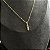 CORRENTE TIJOLINHO ( 2mm 50cm FEM ) + PINGENTE FIGA - BANHADO A OURO 18K. - Imagem 2