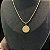 CORRENTE BAIANA (2MM- 70CM) + PINGENTE SÃO BENTO MEDALHA - BANHADO A OURO 18k - Imagem 2